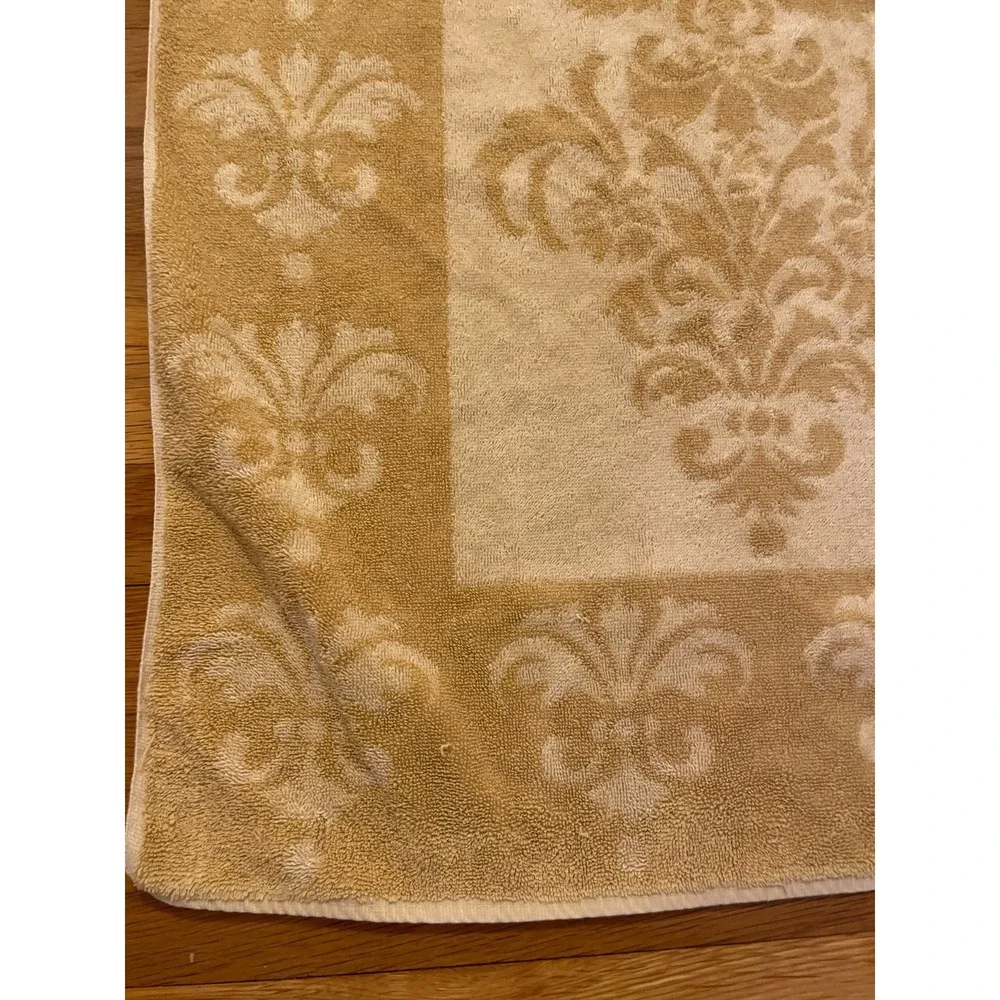Vintage Fieldcrest Bath Towel Harvest‎ Gold Tan Imperial Collection Retro Cotton